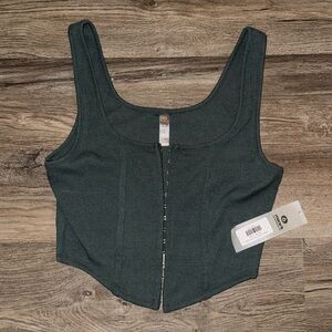 Ribbed corset top